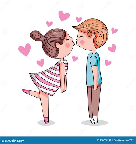 twin love kisscartoon